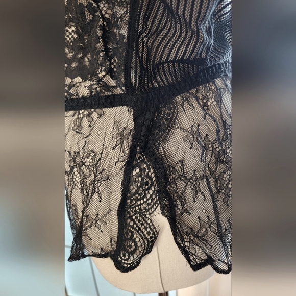 NWOT Victoria Secret Black Lace Teddy - Picture 3 of 7
